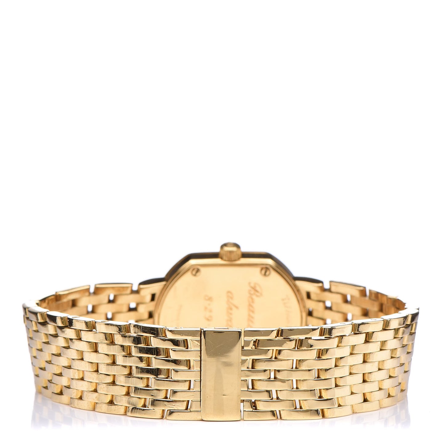 18K Yellow Gold Diamond Bezel 21mm Resonator Quartz Watch