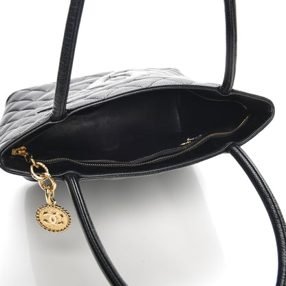 Chanel Caviar Medallion Tote Black 5 of 9
