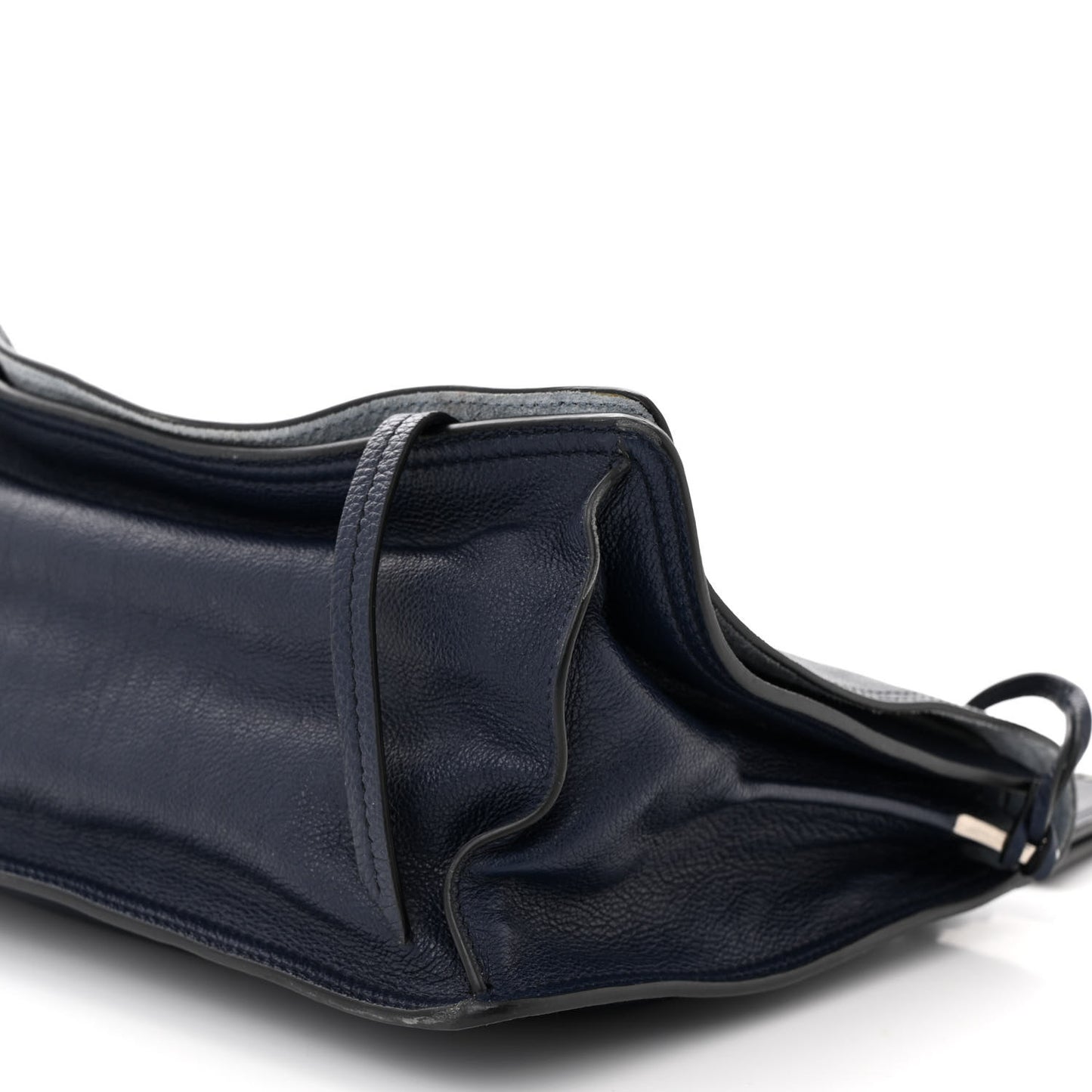 Glace Calf Etiquette Flap Inchiostro Astrale