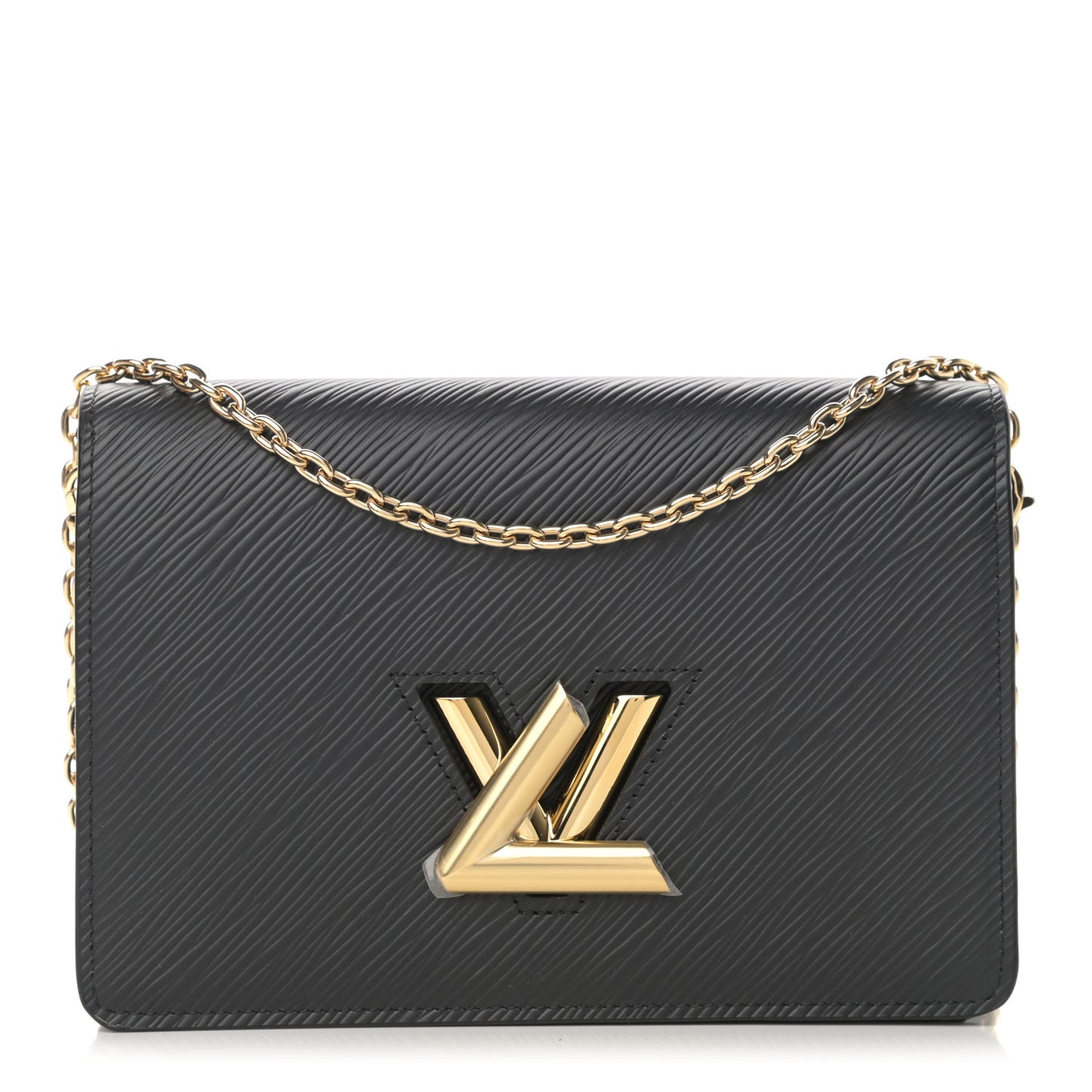 Epi Twist Belt Chain Wallet Black