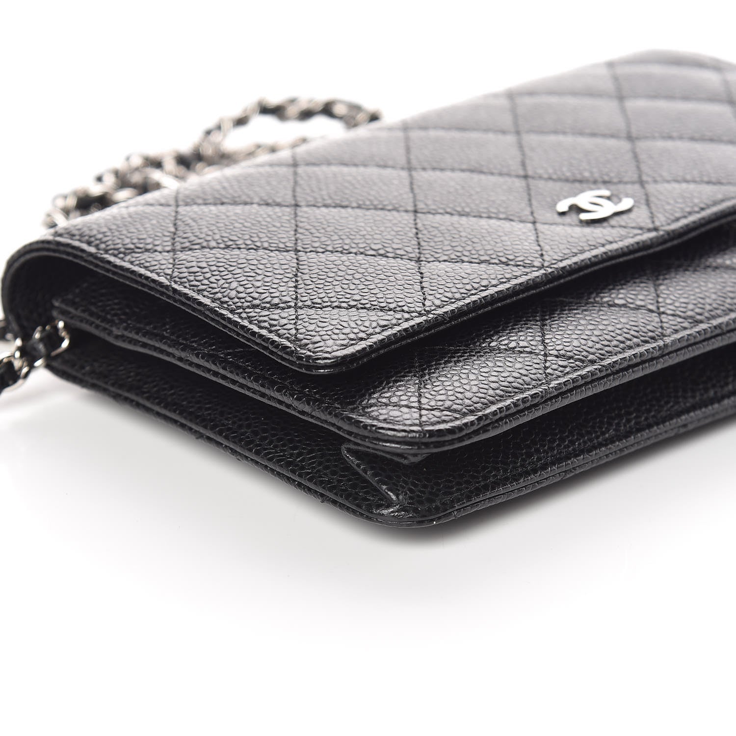 Chanel Caviar Quilted Wallet On Chain WOC Black 5 of 11