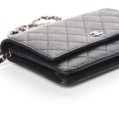 Chanel Caviar Quilted Wallet On Chain WOC Black 5 of 11