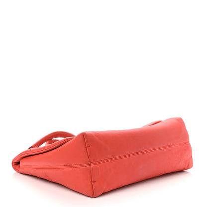 Lanvin Quilted Lambskin Happy Medium Shoulder Bag Coquelicot Orange 3 of 15