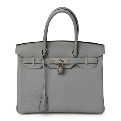 Hermes Togo Birkin 30 Gris Mouette 1 of 11