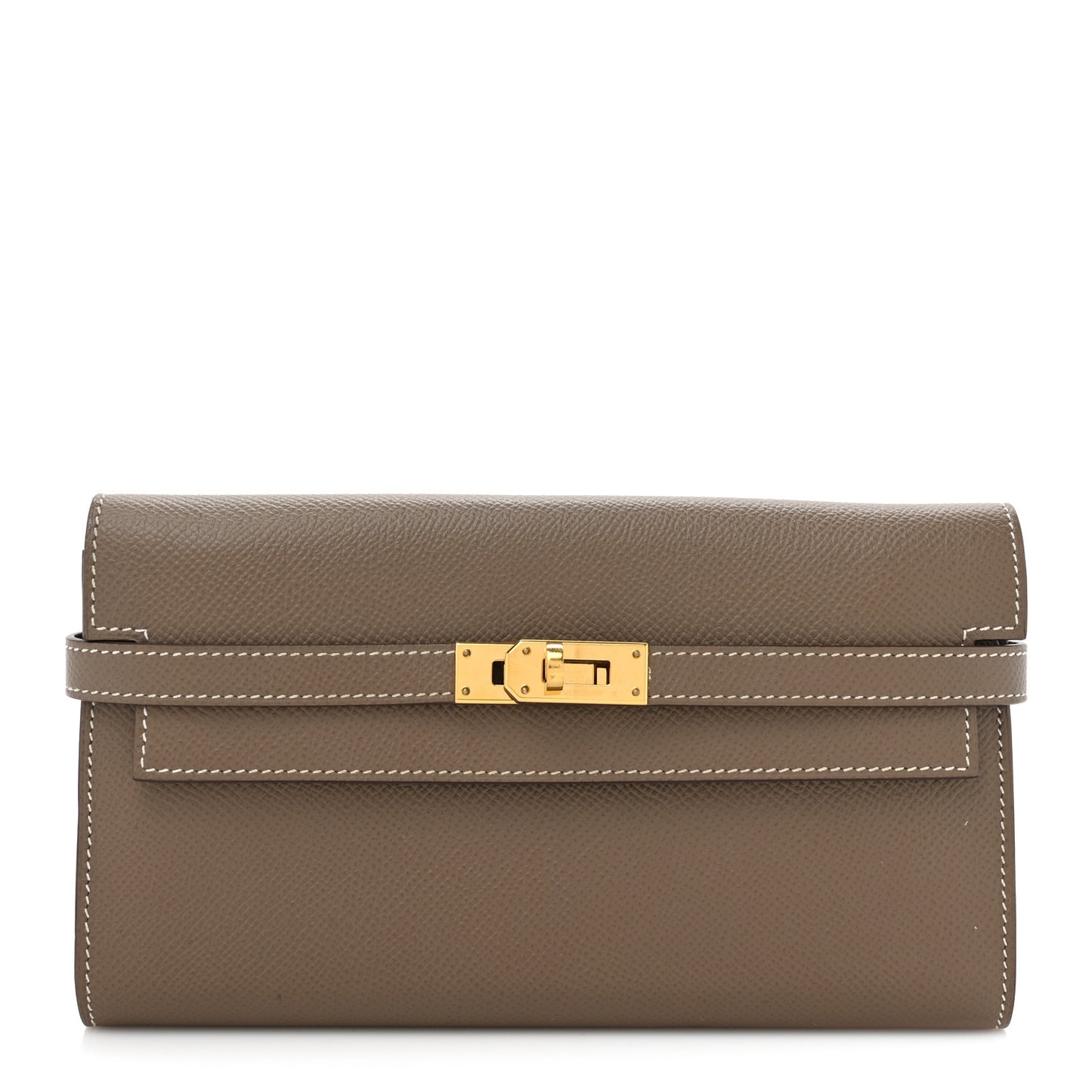 Epsom Kelly Longue Wallet Etoupe