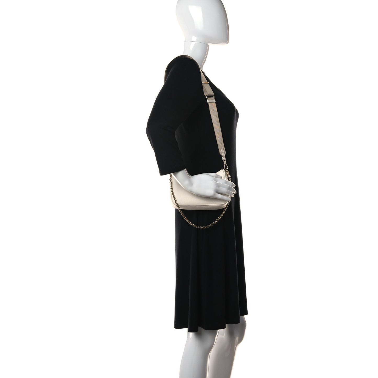 Saffiano Re-Edition 2005 Shoulder Bag White