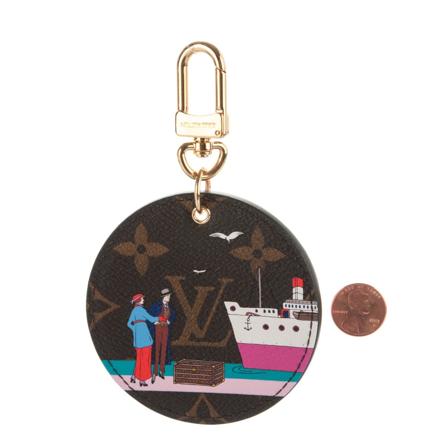 Monogram 2016 Christmas Animation Bag Charm Key Ring