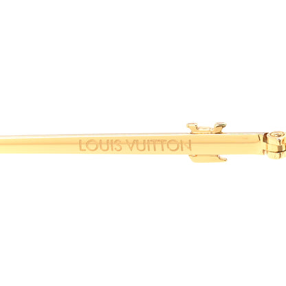 Louis Vuitton Metal Pearl Twirl Square Z2994U Sunglasses Gold 4 of 8