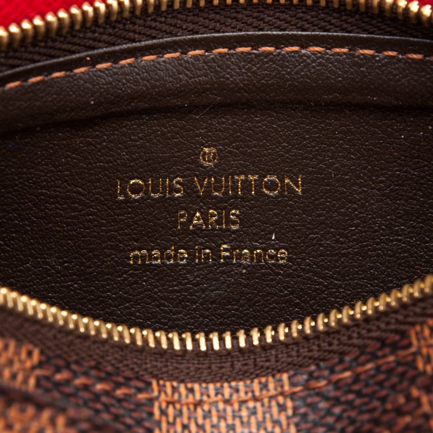 Damier Ebene Josephine Wallet Red