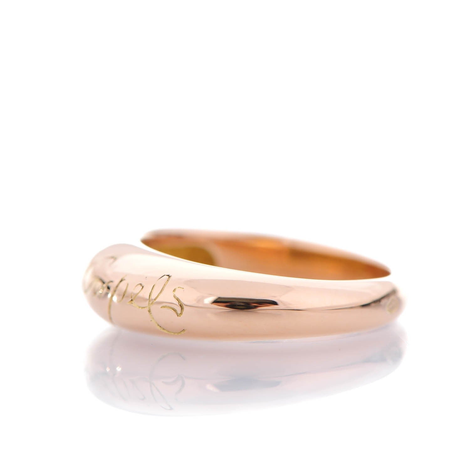 Van Cleef & Arpels 18K Rose Gold Dome Signature Ring 47 4 4 of 6