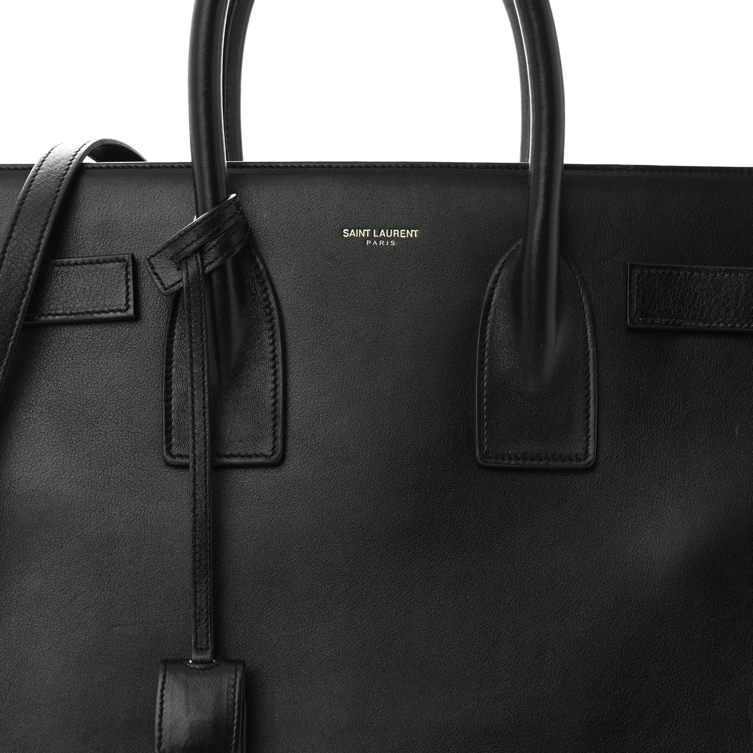 Saint Laurent Smooth Calfskin Small Sac De Jour Black 7 of 9