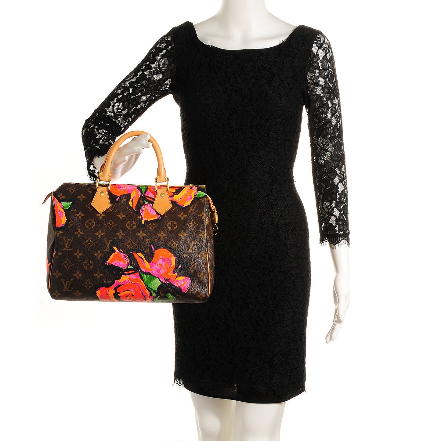 Monogram Roses Speedy 30