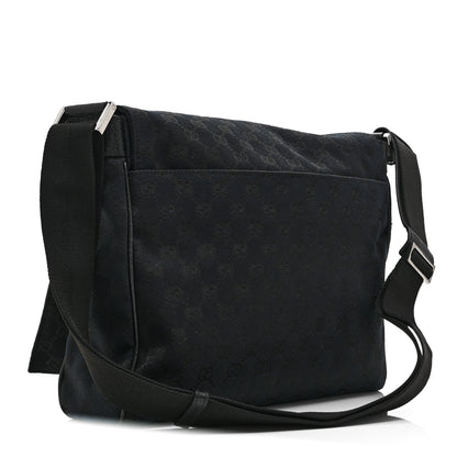 Gucci Monogram Small Flap Messenger Bag Black 3 of 10