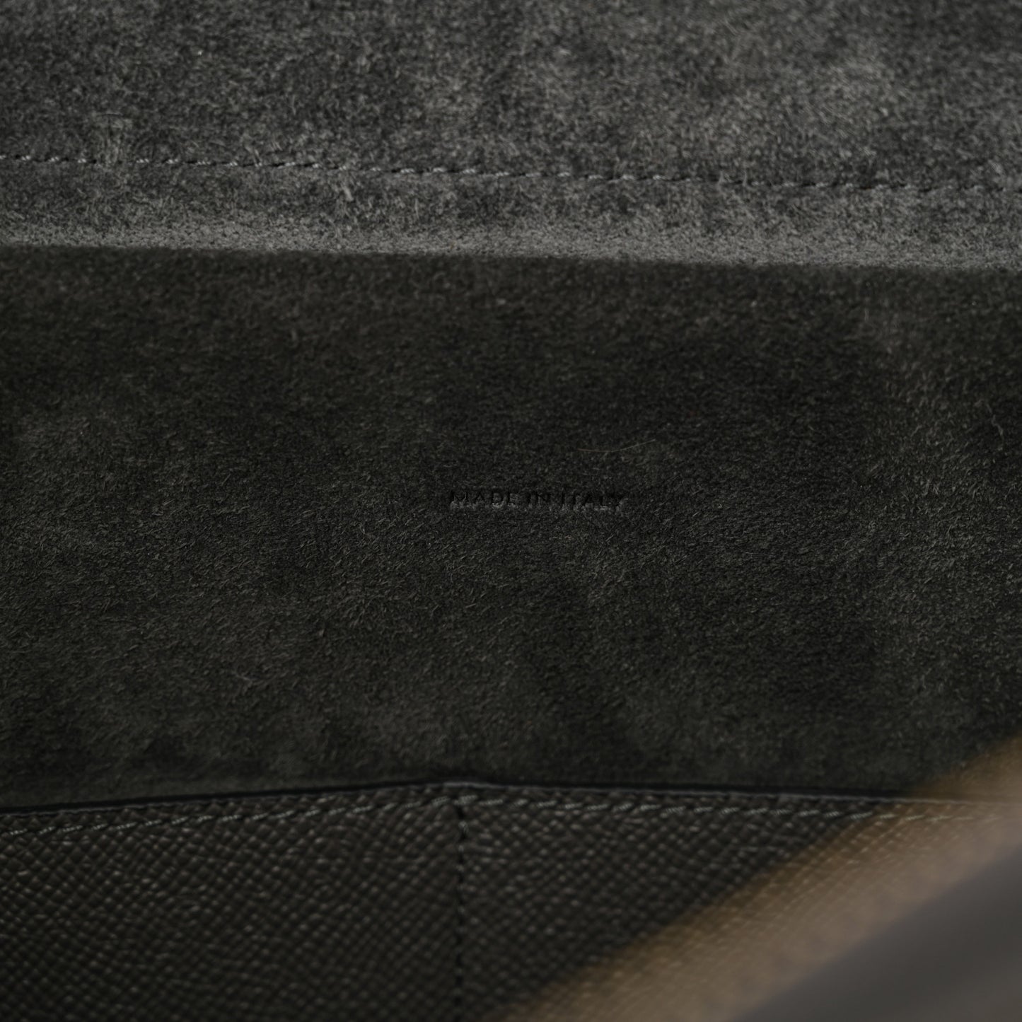 Grained Calfskin Mini Belt Bag Grey