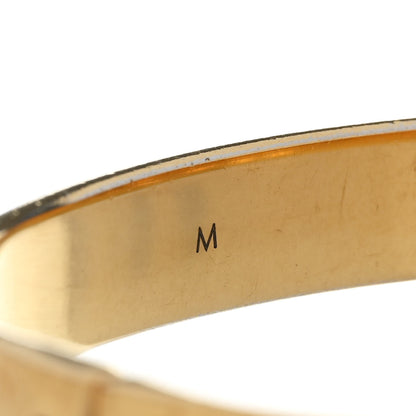 Louis Vuitton Brass Monogram Nanogram Cuff M Gold 6 of 6