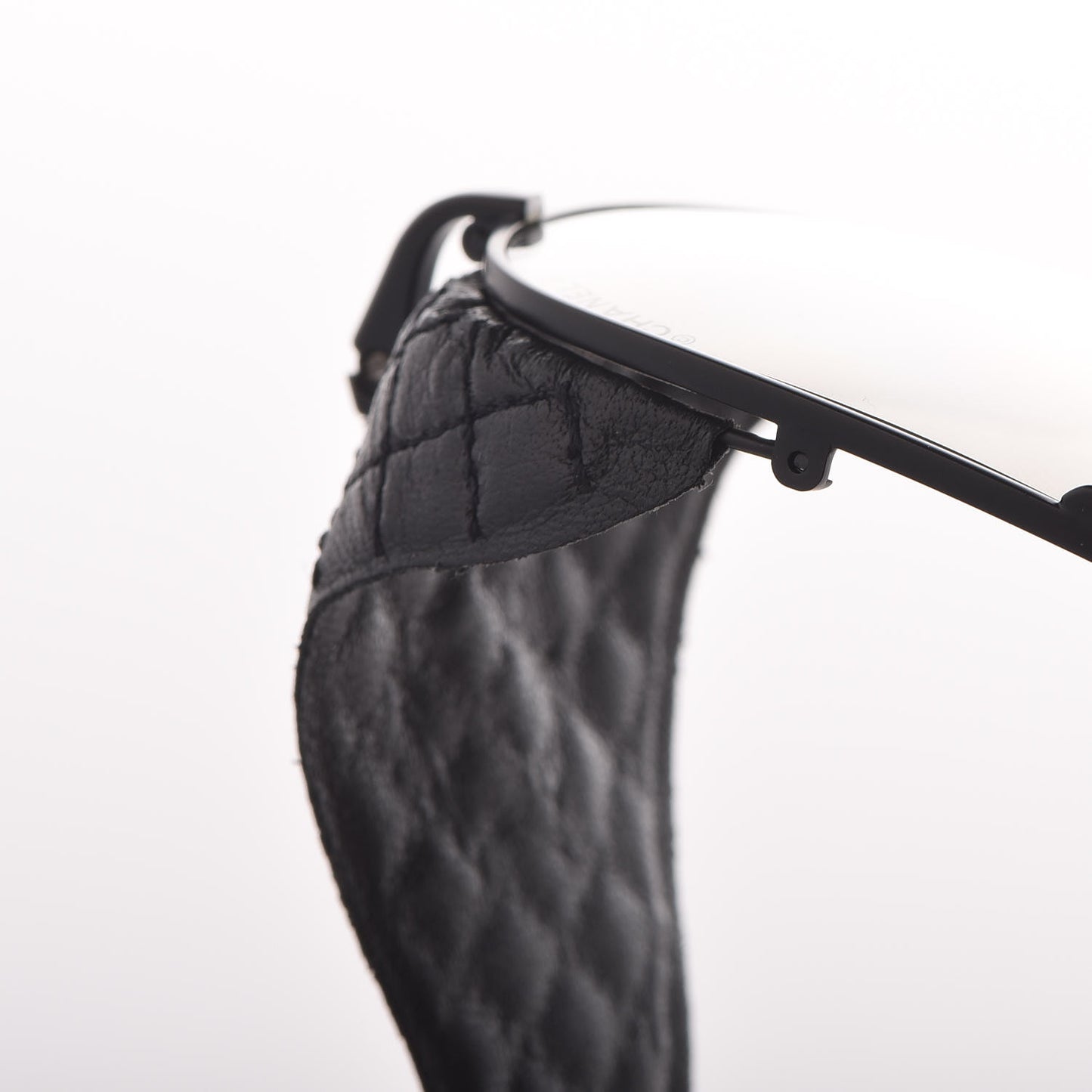 Titanium Lambskin CC Pilot Sunglasses 71265 Black