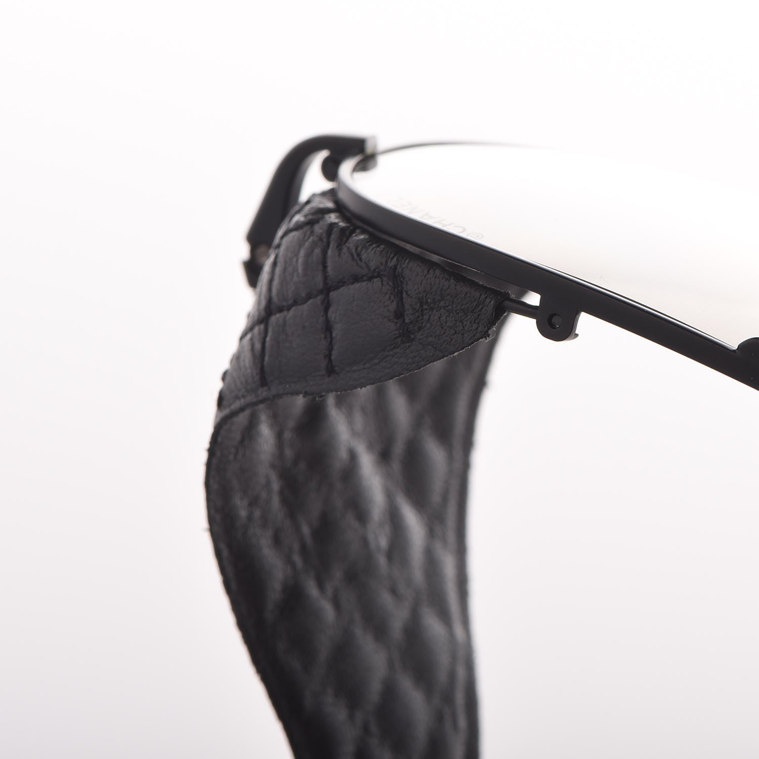 Chanel Titanium Lambskin CC Pilot Sunglasses 71265 Black 9 of 12