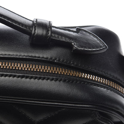 Gucci Calfskin Matelasse Sylvie Web Small GG Marmont Top Handle Shoulder Bag Black 10 of 10