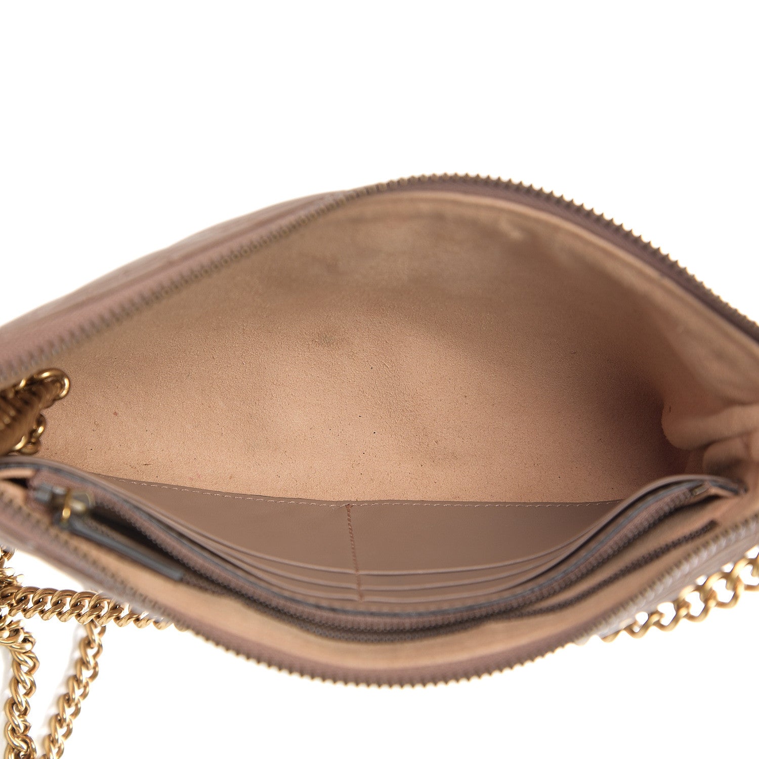 Gucci Calfskin Matelasse Mini GG Marmont Chain Bag Porcelain Rose 4 of 8