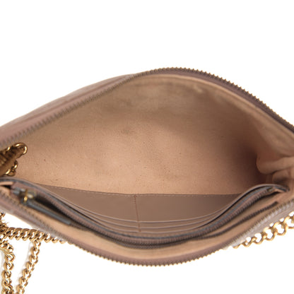 Gucci Calfskin Matelasse Mini GG Marmont Chain Bag Porcelain Rose 4 of 8
