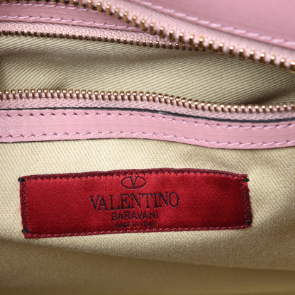 Valentino Garavani Vitello Rockstud Double Handle Tote Pop Gardenia 7 of 11