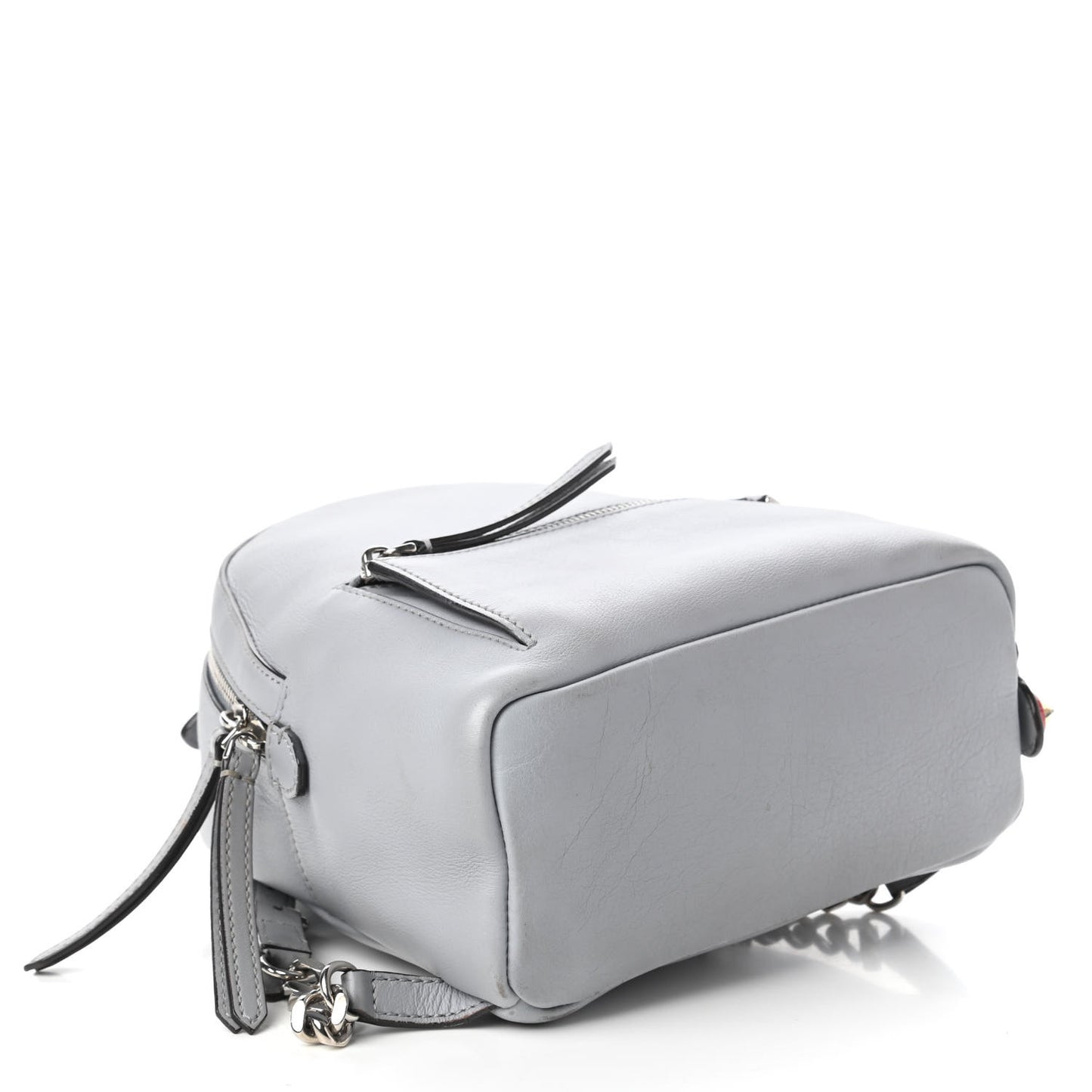 Vitello Dolce Studded Croc Tail Mini Backpack Grey