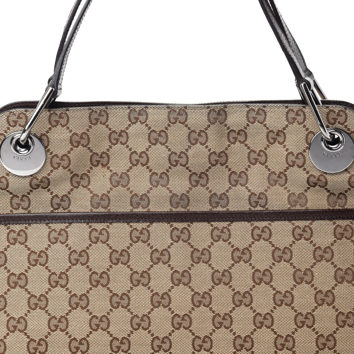 Monogram Medium Eclipse Shoulder Bag Dark Brown