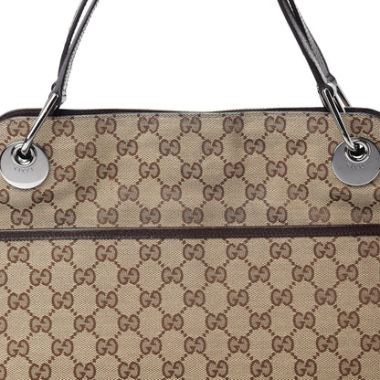 Gucci Monogram Medium Eclipse Shoulder Bag Dark Brown 10 of 10