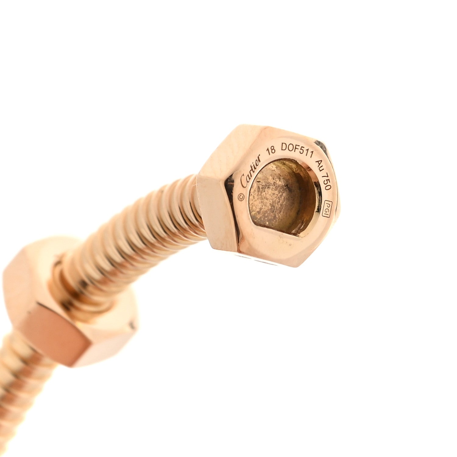 Cartier 18K Pink Gold Ecrou de Cartier Bracelet 18 3 of 3