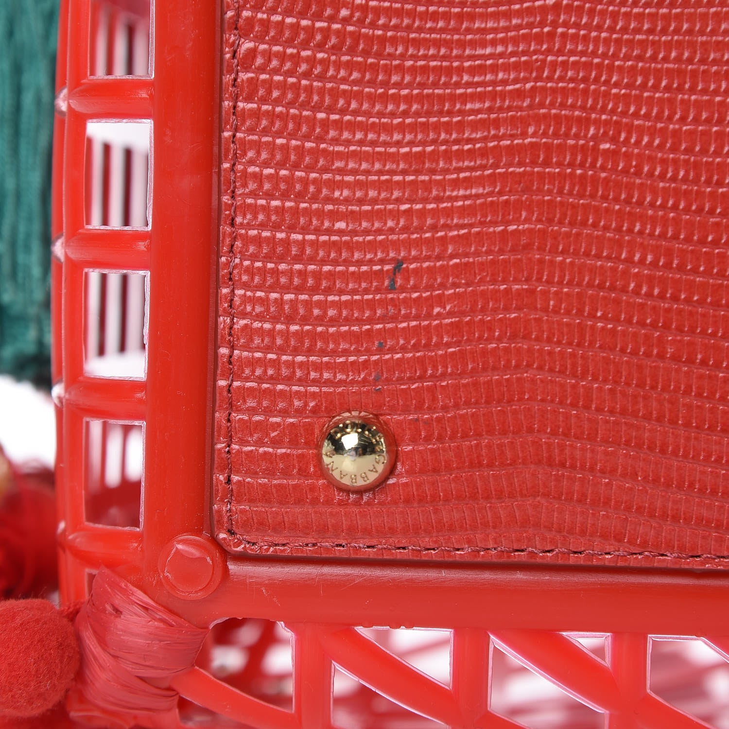 Dolce & Gabbana PVC Cage Market Tote Red 10 of 10