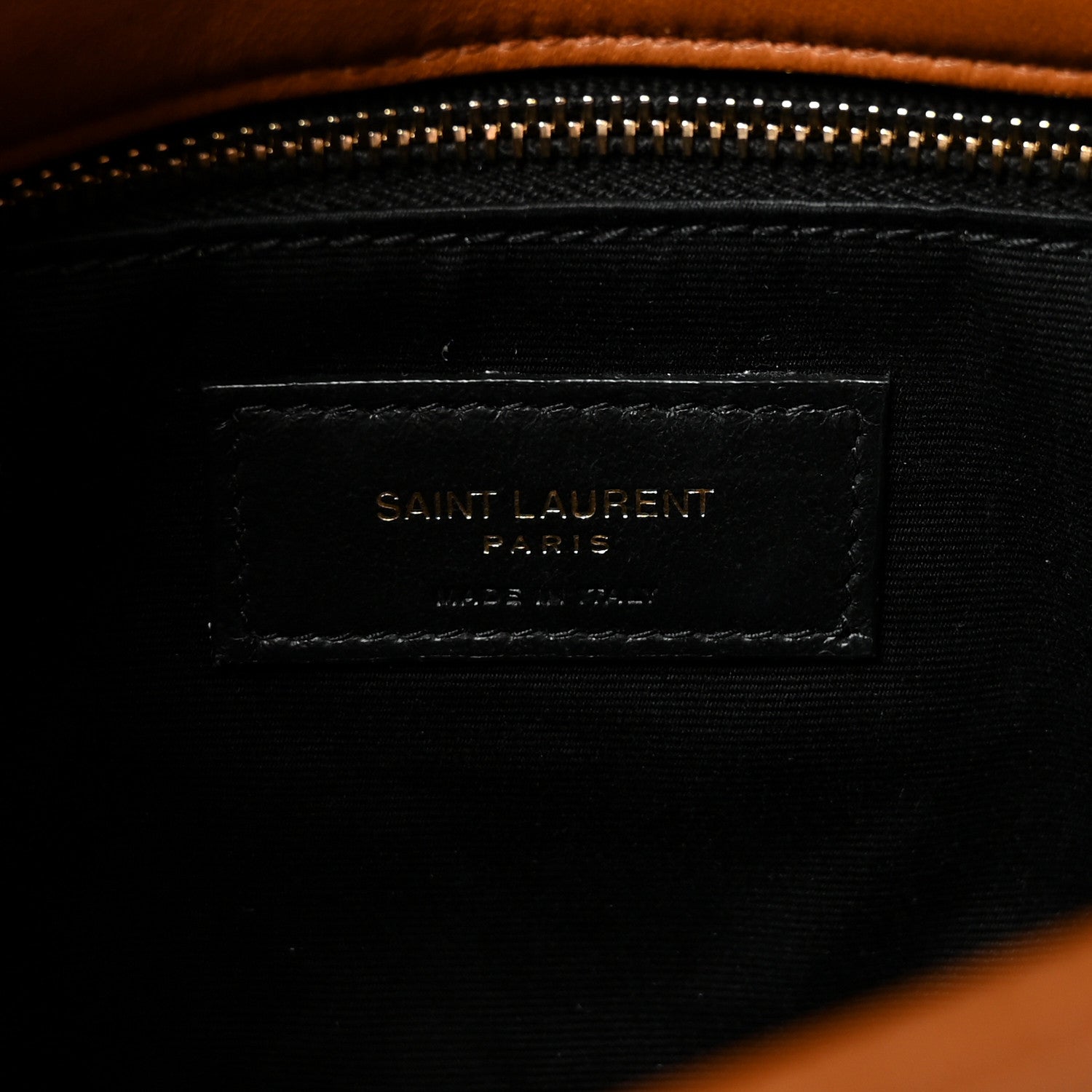 Saint Laurent Lambskin Quilted Toy Loulou Puffer Monogram Chain Satchel Dark Cork 6 of 9