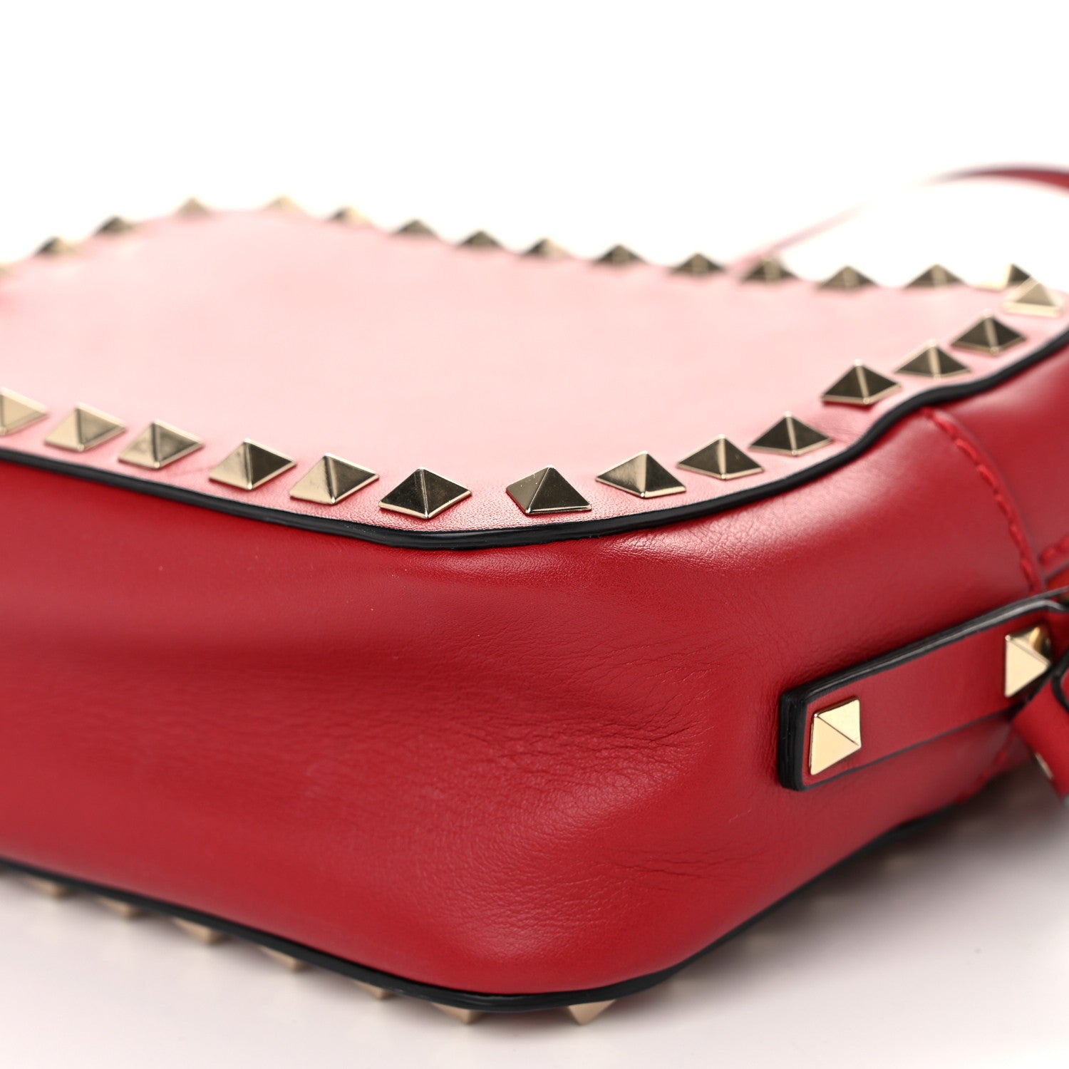 Valentino Garavani Calfskin Rockstud Camera Crossbody Bag Red 10 of 10