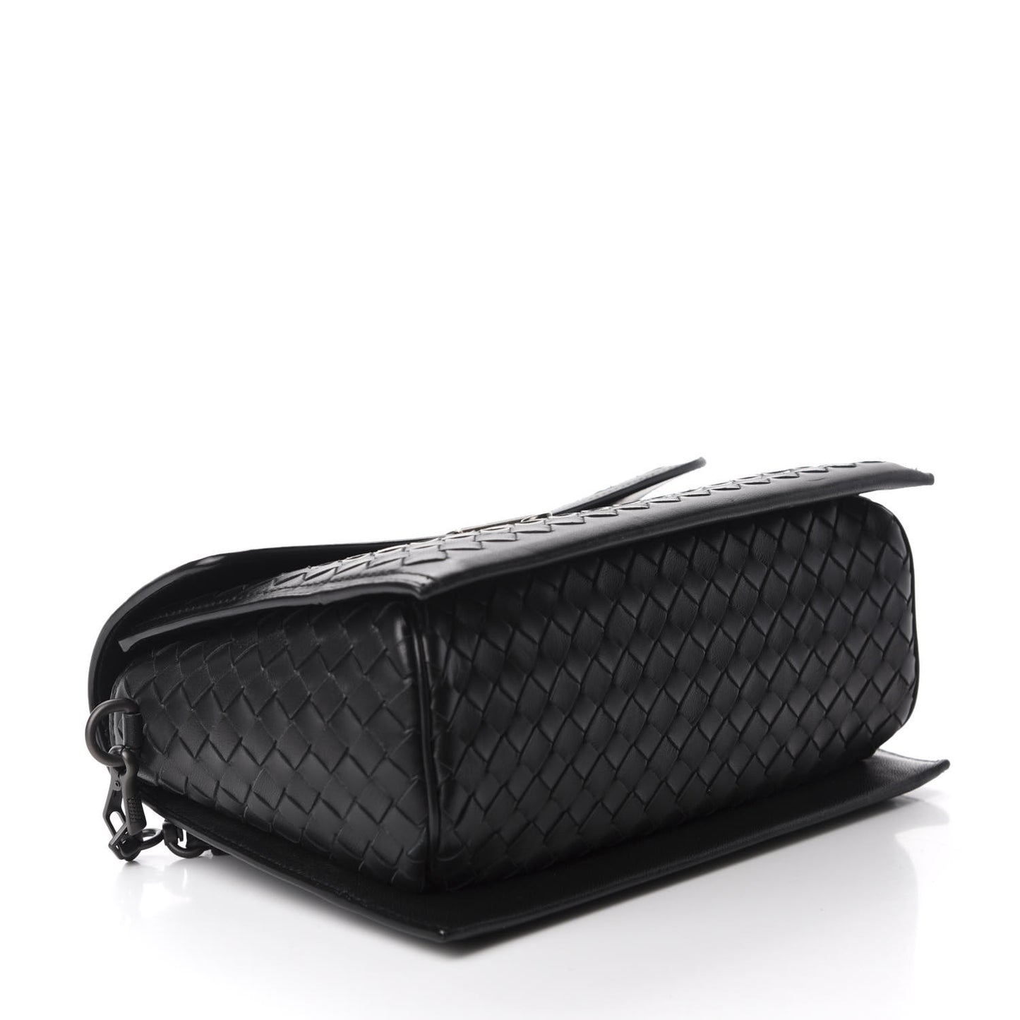 Nappa Intrecciato Small Messenger Black