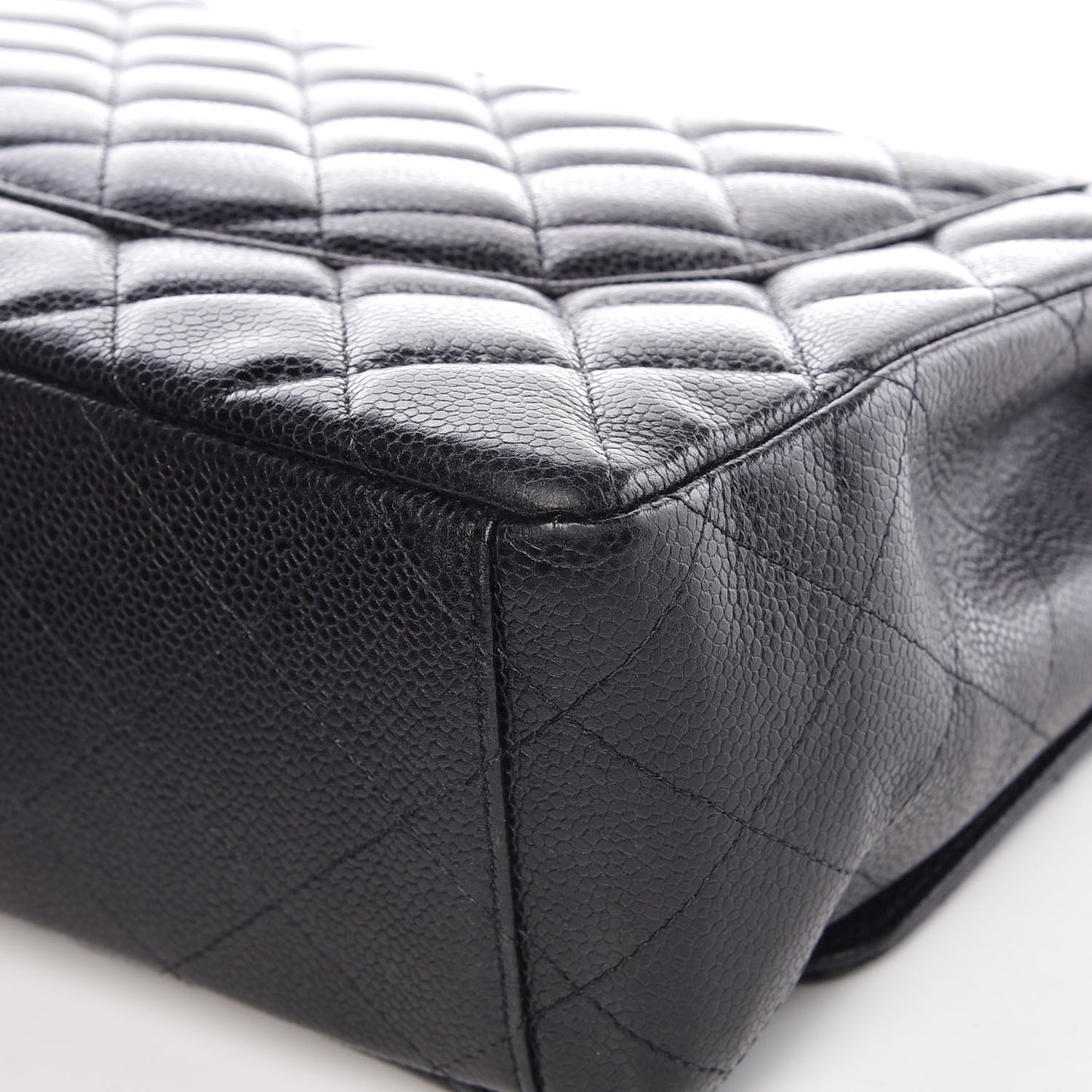 Caviar Quilted Maxi Single Flap Black