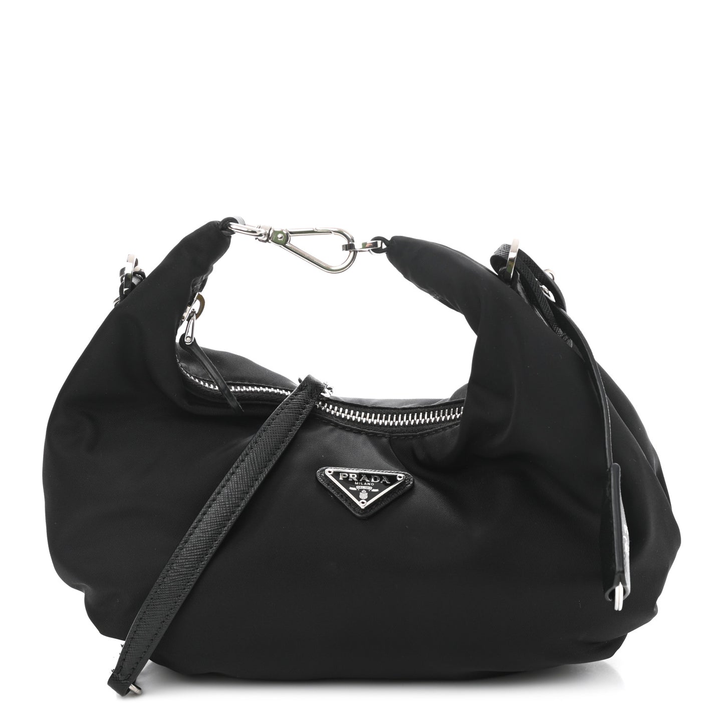 Tessuto Nylon Saffiano Re-Edition 2006 Shoulder Bag Black