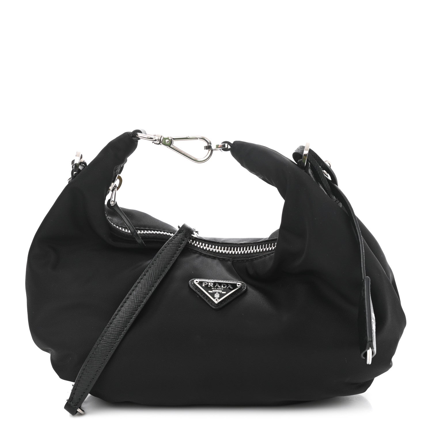Prada Tessuto Nylon Saffiano Re-Edition 2006 Shoulder Bag Black 1 of 9
