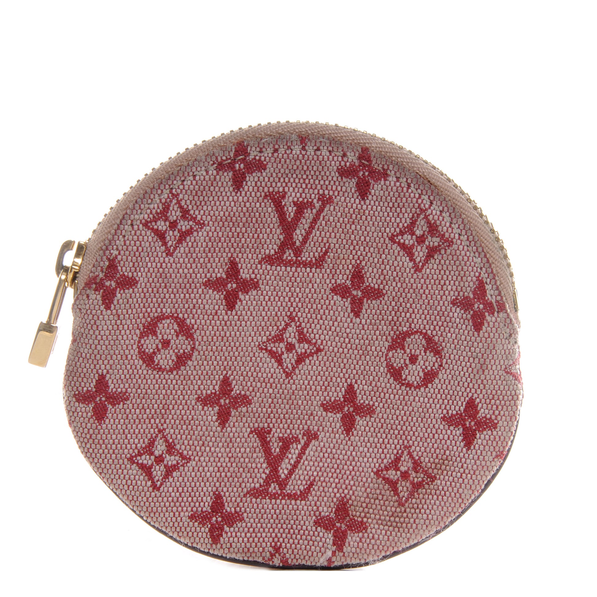Louis Vuitton Mini Monogram Round Coin Purse Cherry 1 of 7