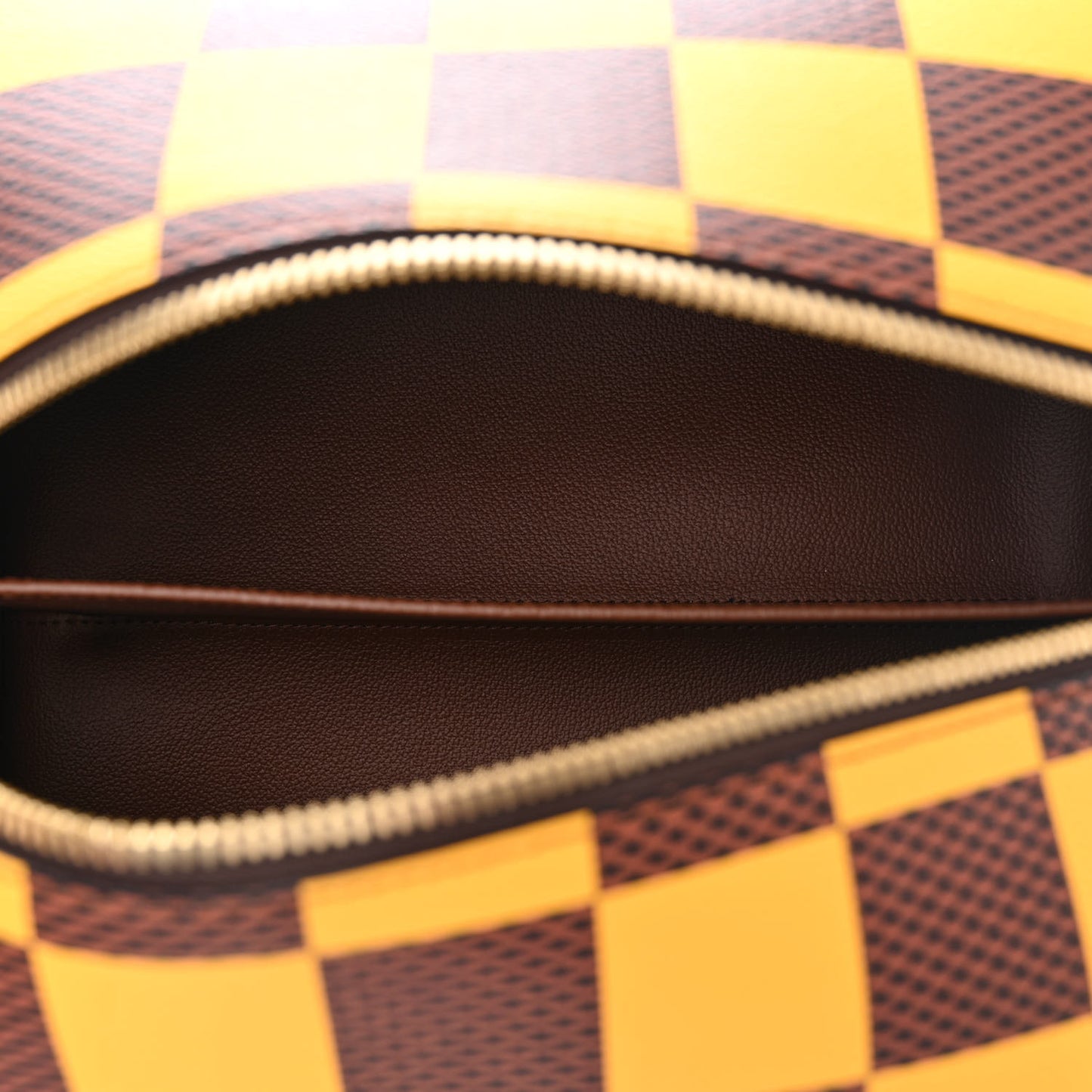 Damier Pop Shoes Bag Yellow