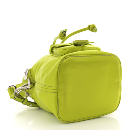 Fendi Nylon Ninfa Vitello King Cuoio Mini Mon Tresor Bucket Bag Wasabi 4 of 10