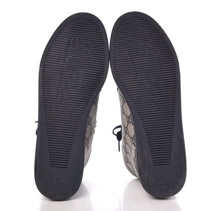 Gucci GG Plus Monogram Crocodile Embossed Coda Sneakers 39.5 Blue 7 of 12