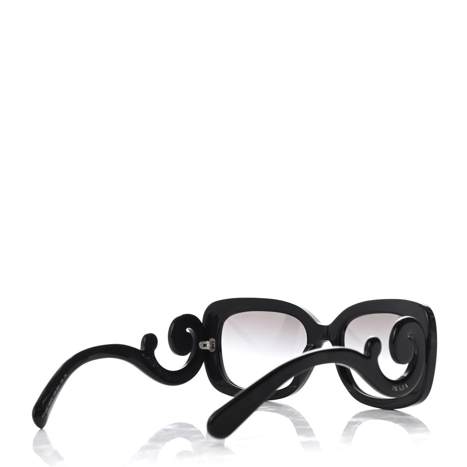 Prada Acetate Baroque Sunglasses SPR 27O Black 4 of 8