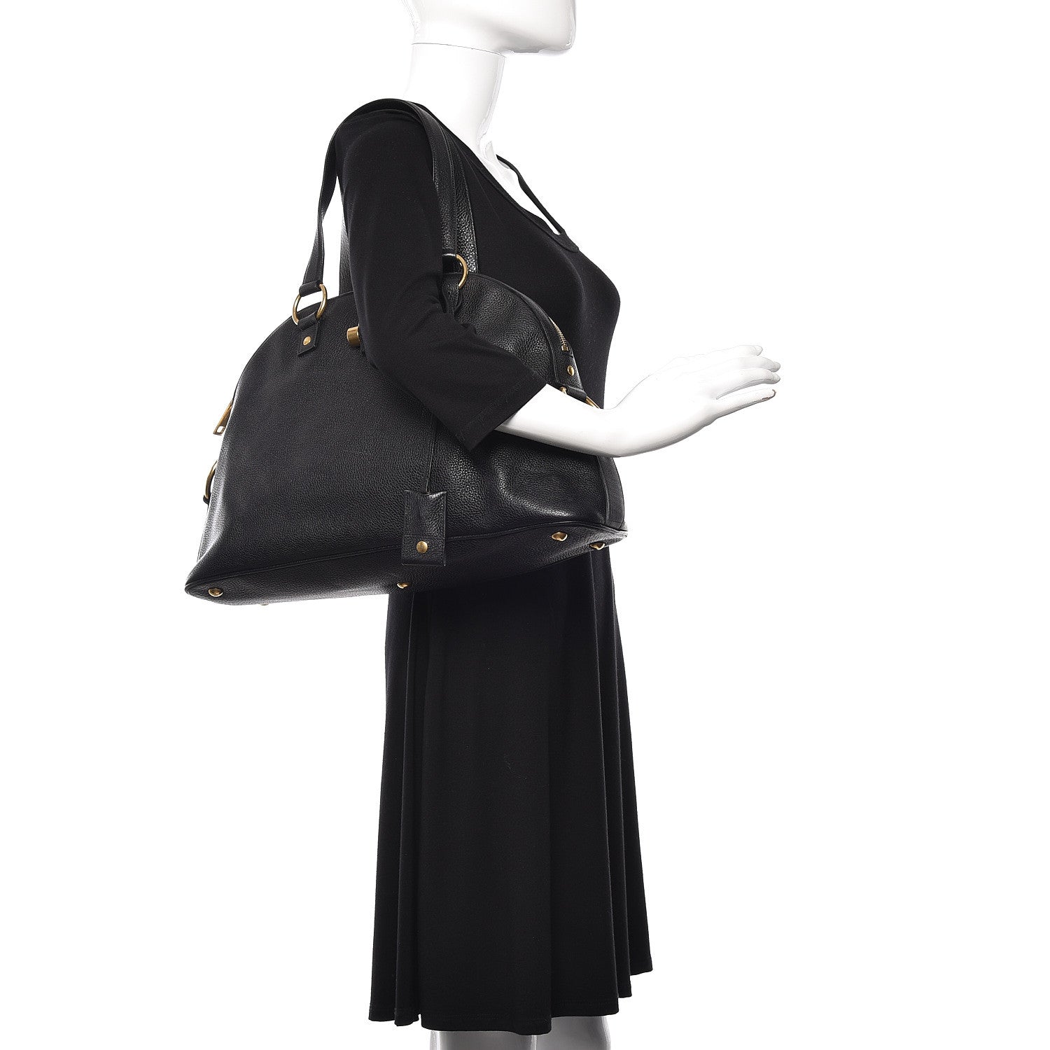 Saint Laurent Calfskin Medium Muse Black 2 of 10