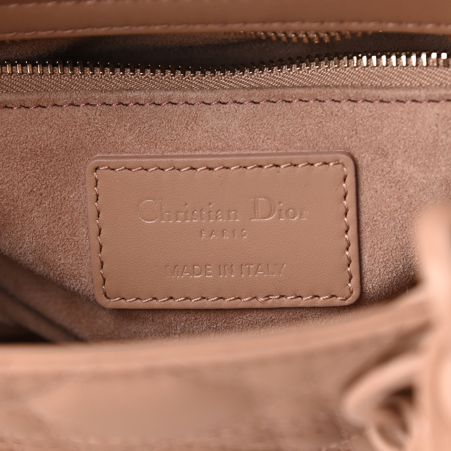 Christian Dior Ultra Matte Calfskin Cannage Mini Lady Dior Light Beige 6 of 11