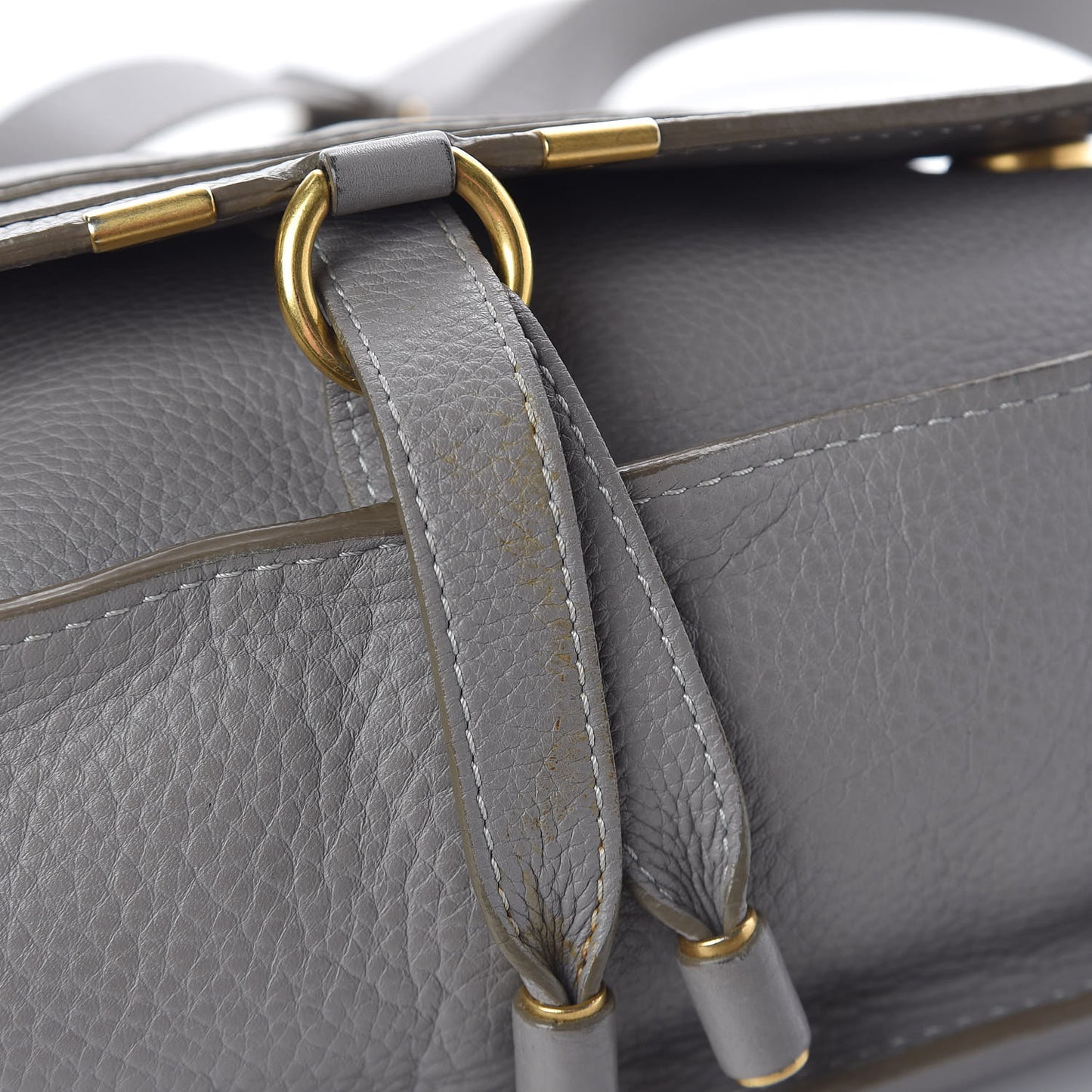Calfskin Medium Marcie Top Handle Bag Cashmere Grey