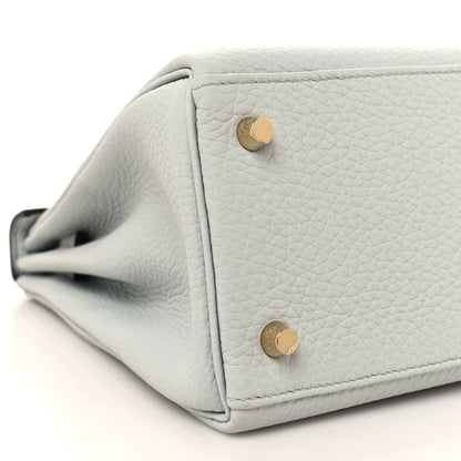 Hermes Taurillon Clemence Kelly Retourne 28 Bleu Pale 9 of 11