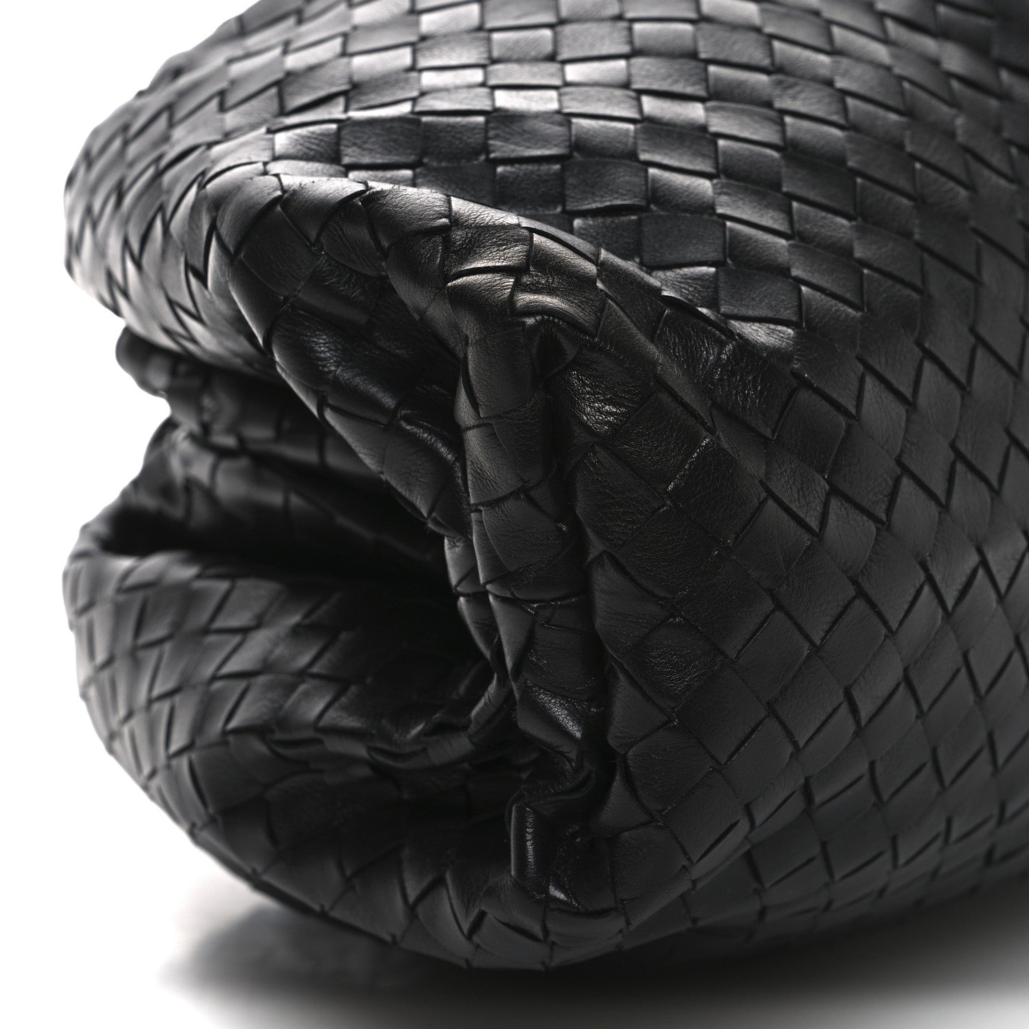 Bottega Veneta Nappa Maxi Intreccio The Pouch Oversized Clutch Black 10 of 12