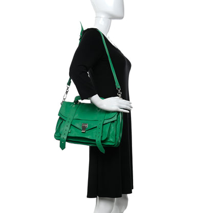 Proenza Schouler Lambskin Medium PS1 Satchel Aloe 2 of 9