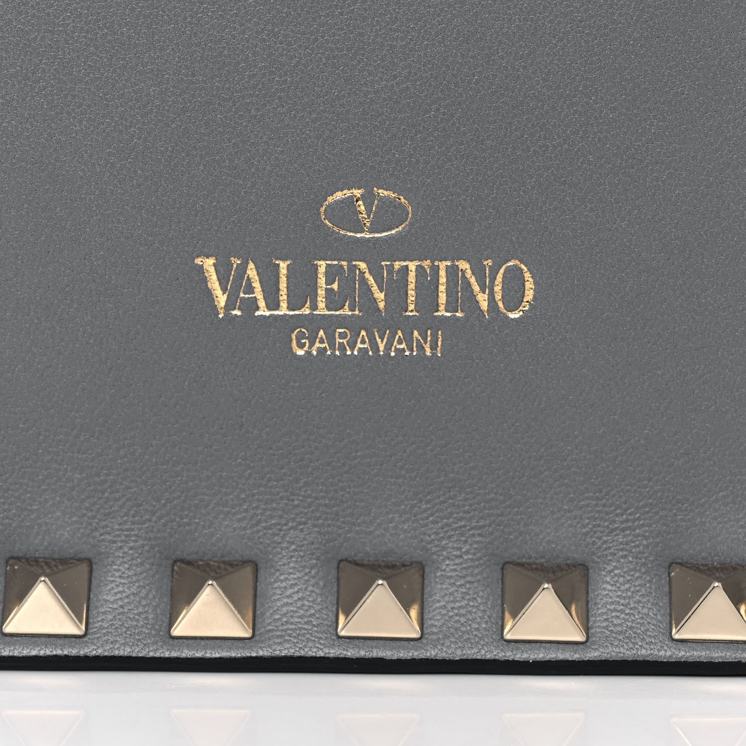 Valentino Garavani Nappa Rockstud Wristlet Clutch Light Stone 8 of 11