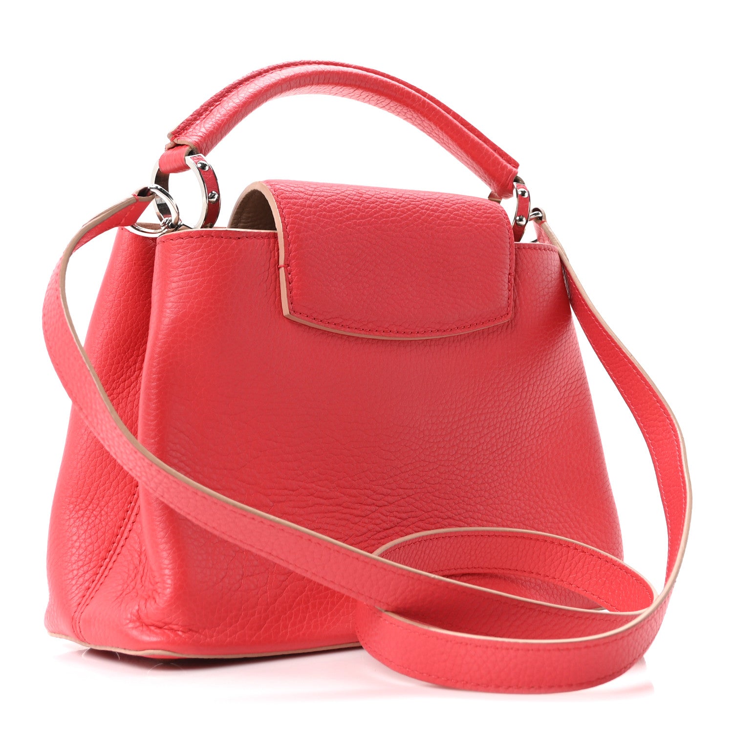 Louis Vuitton Taurillon Capucines BB Fuchsia 3 of 9