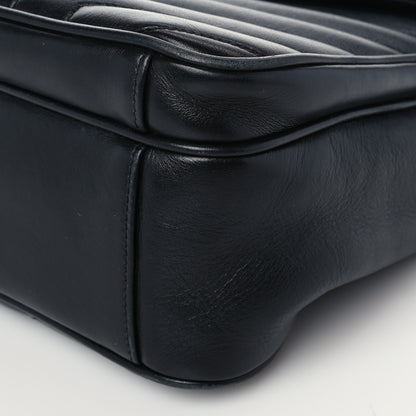 Saint Laurent Calfskin Y Quilted Monogram Loulou Shoulder Bag Black 8 of 12
